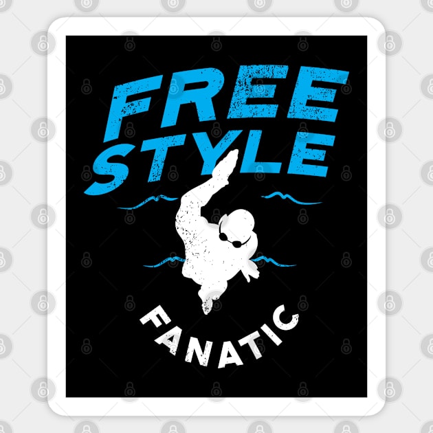 Freestyle Fanatic Swimmer 2 Sticker by atomguy